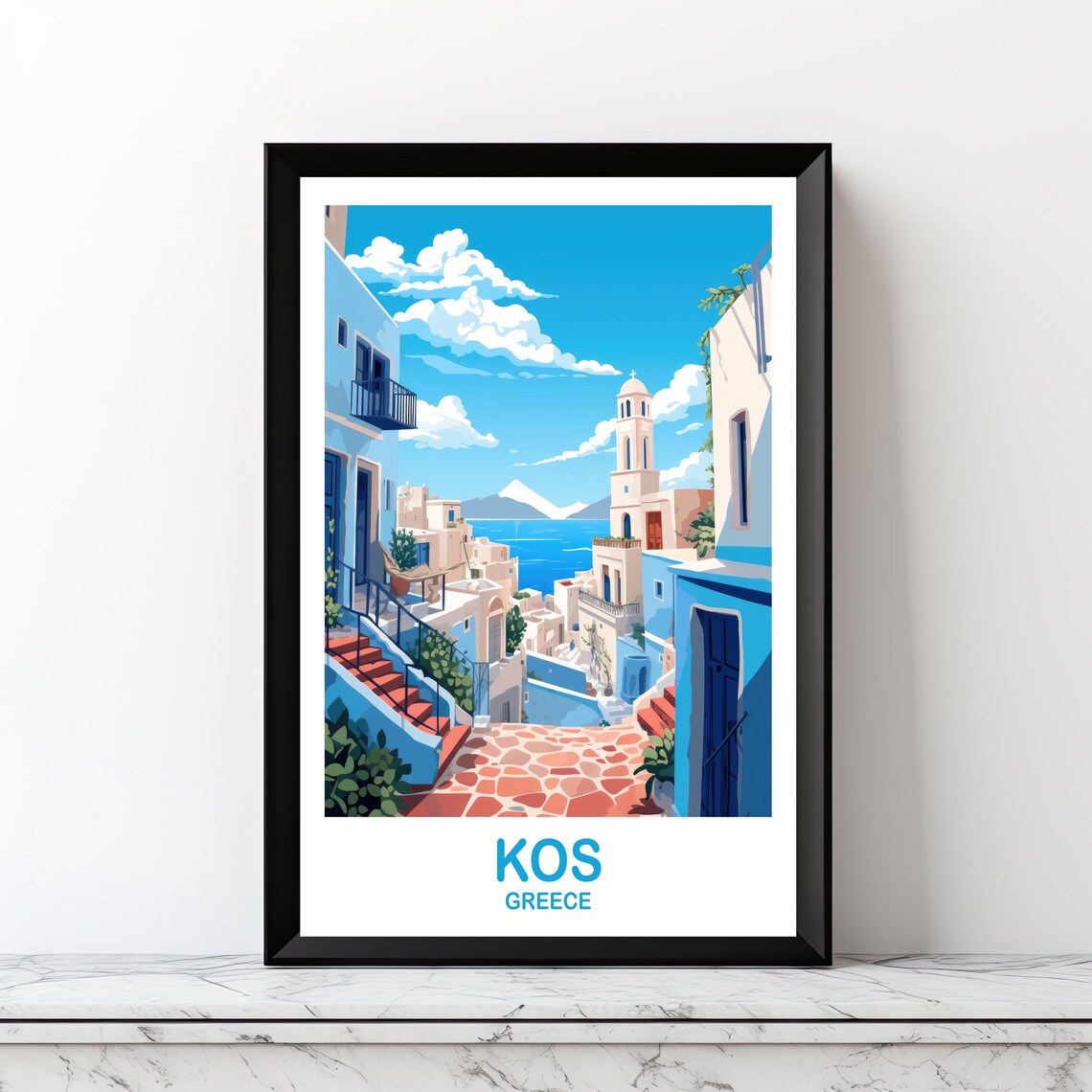 Kos Greece Travel Poster