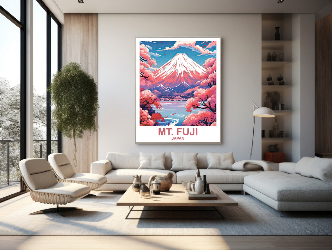 Mtfuji Travel Art Japan Wall Art Poster Travel Wall Art Landscape Travel Wall Art Japan Travel Poster Japan Travel T2asjaho1 - Image 3
