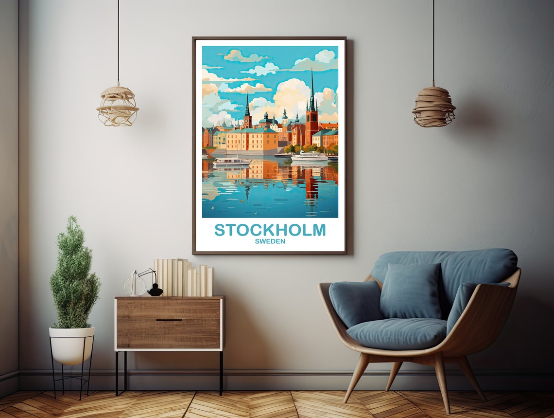 Stockholm Sweden Travel Art Stockholm Wall Art Sweden Wall Art Stockholm Sweden Travel Art Dt2euswest1 - Image 3