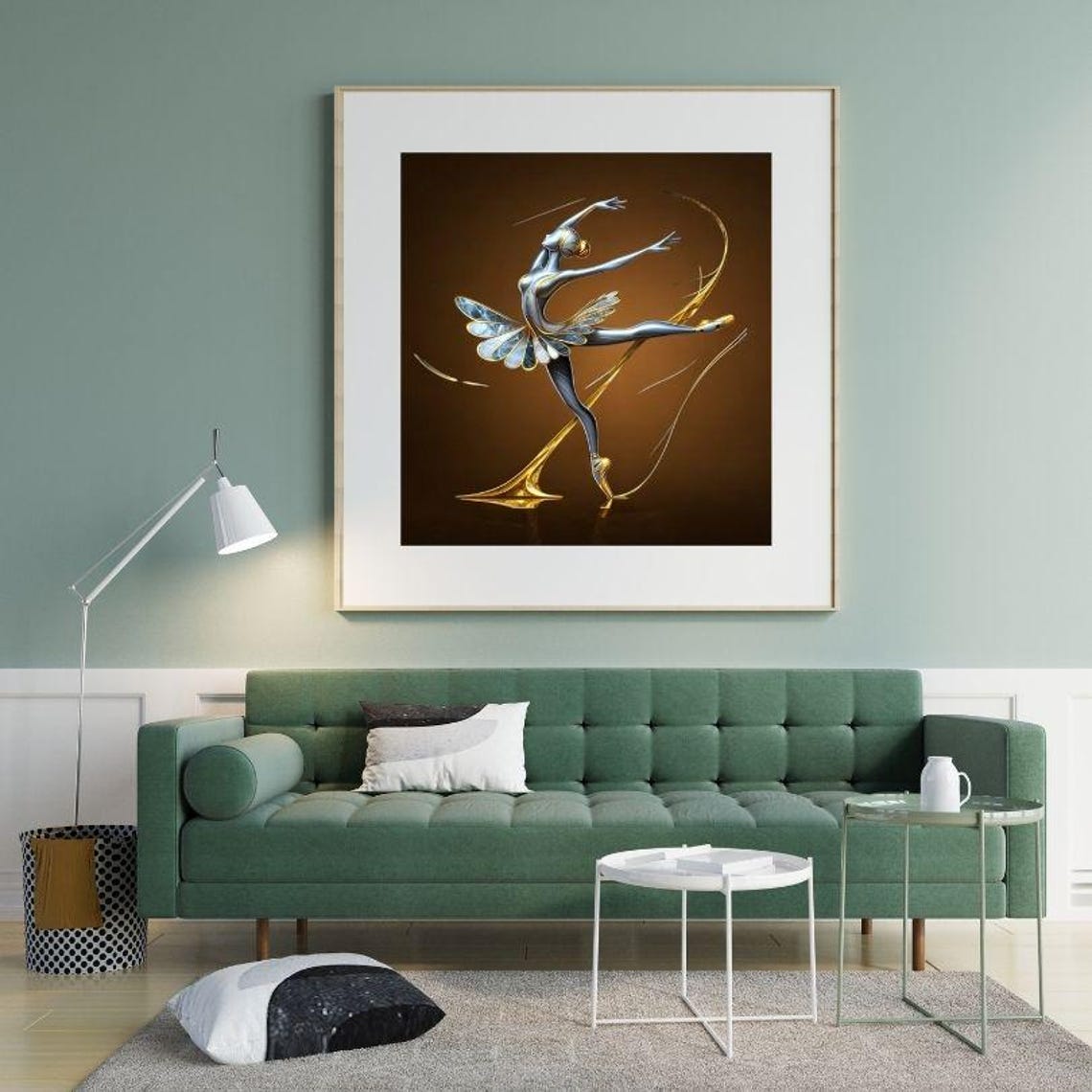 Dancer Woman Wall Art Illstrasyon Dancer Woman Wall Art Minimalist Wall Art Pdf Files Print Dancer Wall Art - Image 2