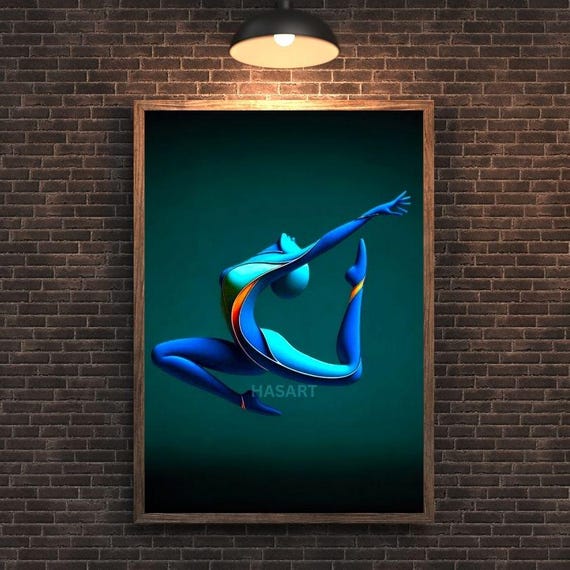 Dancing Woman Wall Art Illstrasyon Dancer Wall Art Minimalist Dancer Wall Art Pdf Files Print Dancer Wall Art