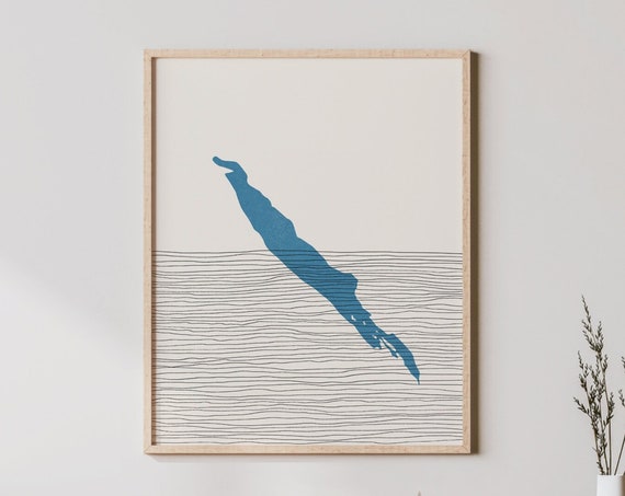 Lacamas Lake Art Boho Print Washington Picture Lakehouse Wall Decor