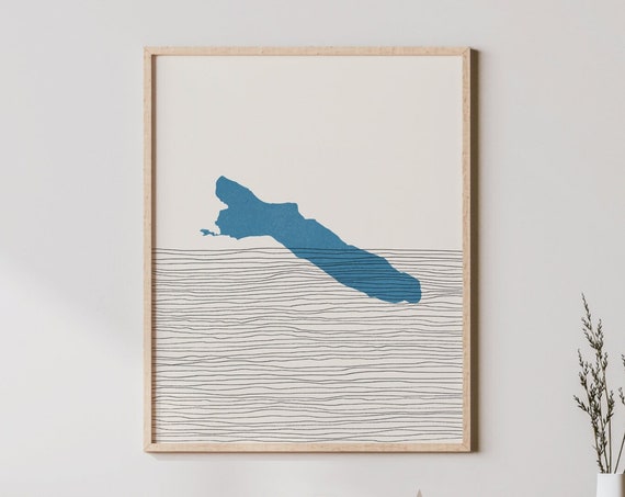 Lake Wenatchee Art Boho Print Washington Decor Lakehouse Wall