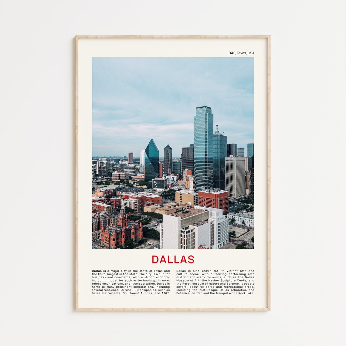 Dallas Print Film Photo Dallas Wall Art Dallas Poster Dallas Photo Dallas Poster Print Texas Wall Decor Usa Poster Print Usa Photo
