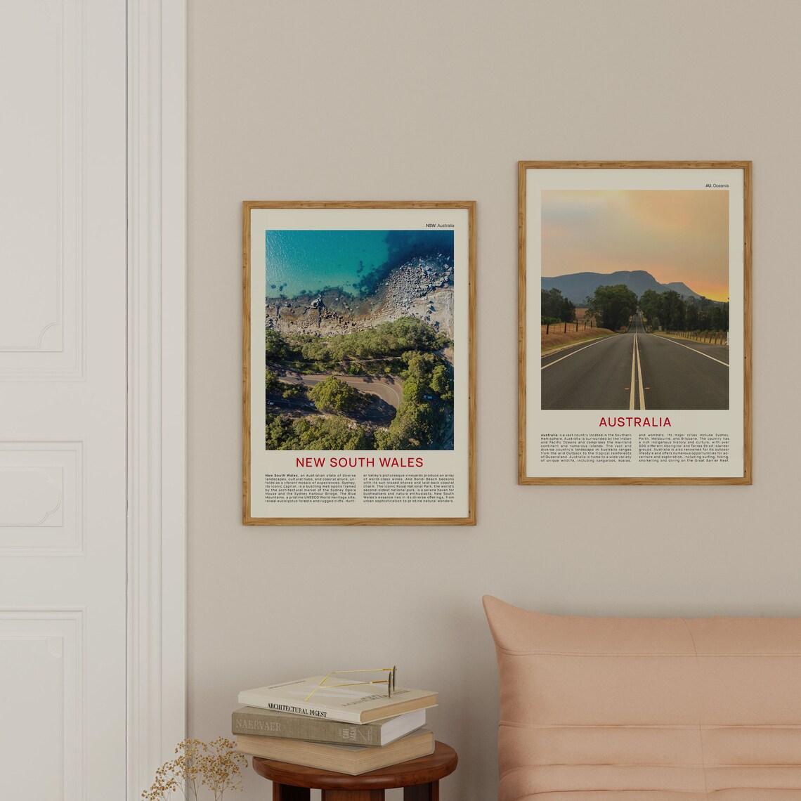 New South Wales Australia Aerial Coastline Photo Travel Poster - Image 2