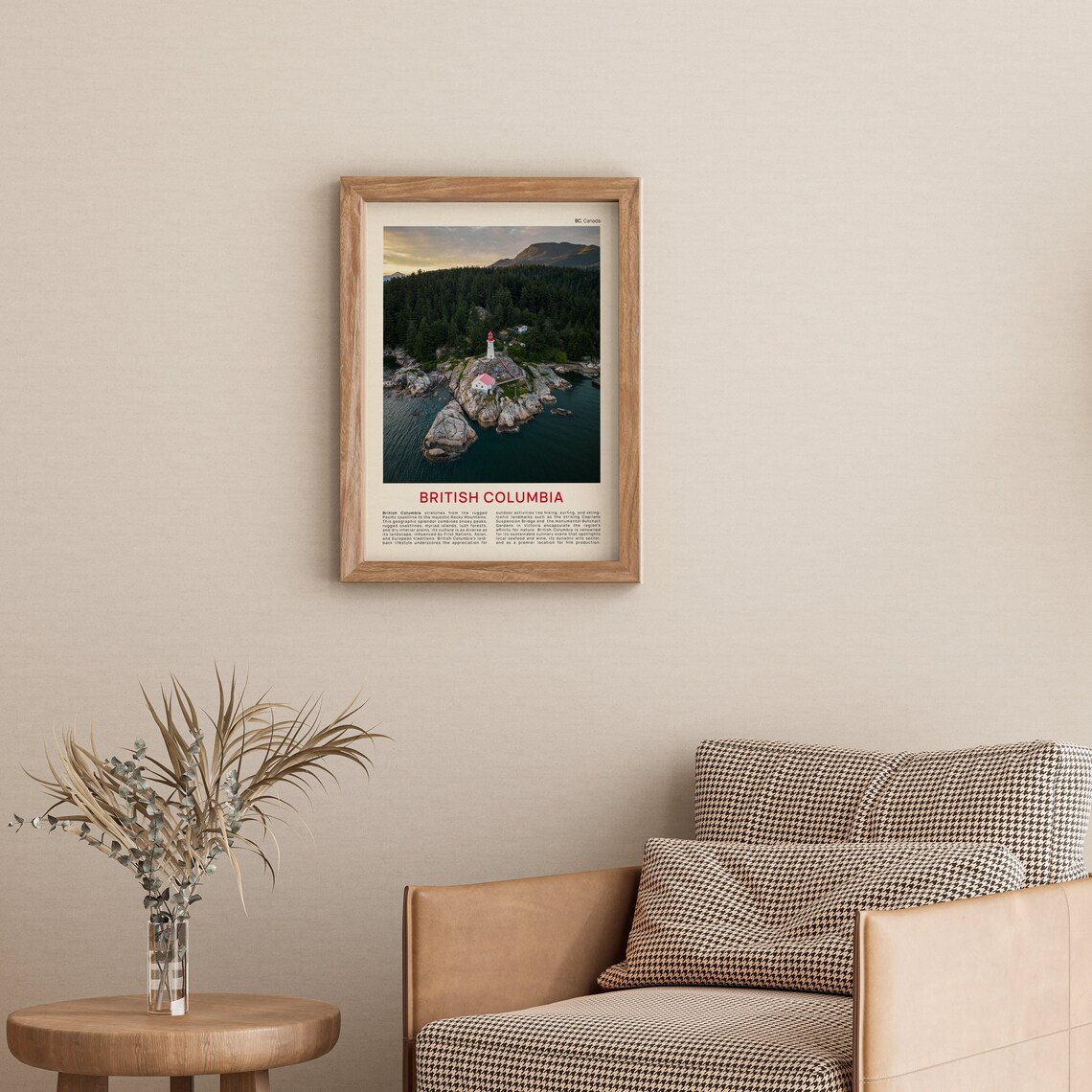 British Columbia Travel Poster, Wall Art Print - Image 4