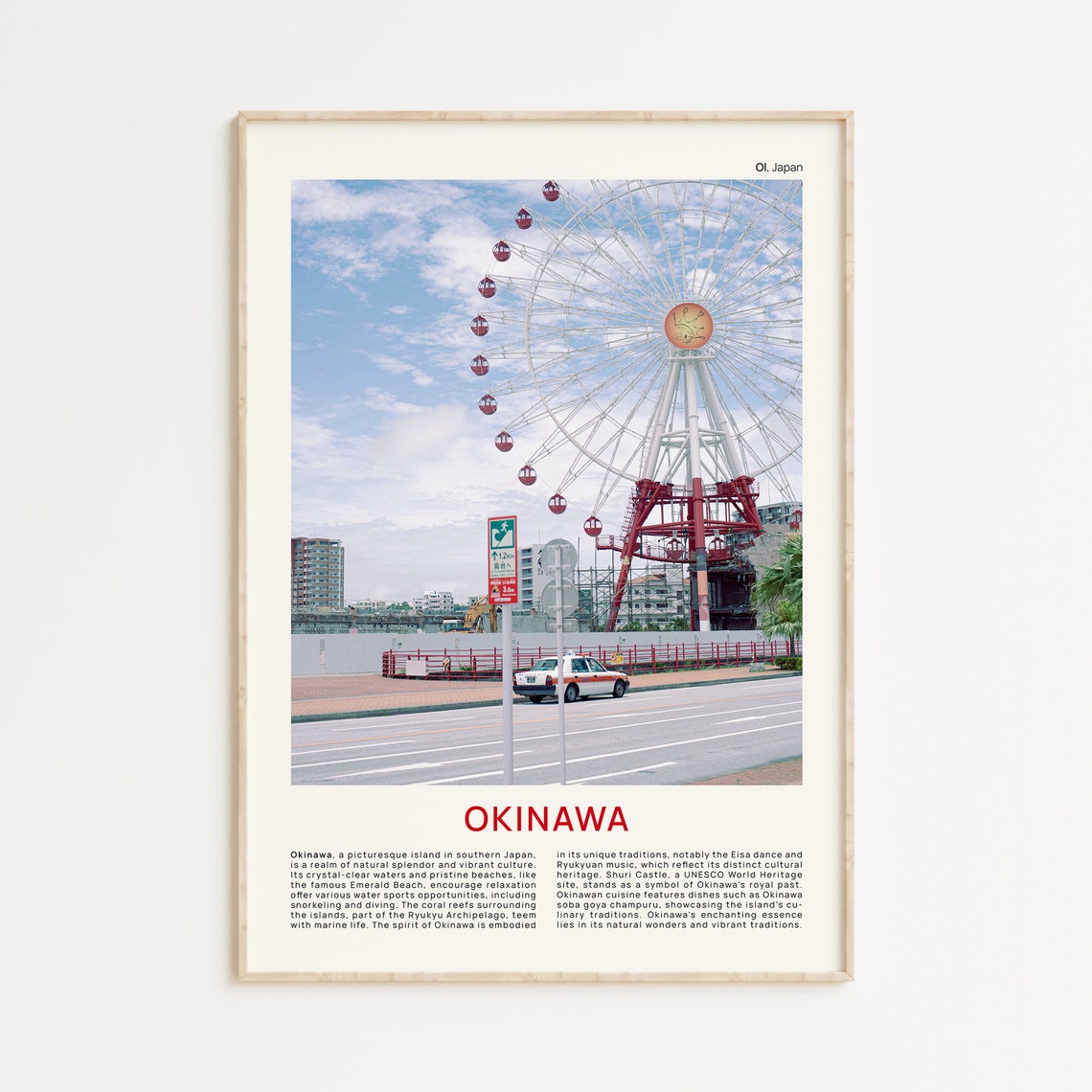 Okinawa Print Film Photo Okinawa Wall Art Okinawa Poster Okinawa Photo Okinawa Poster Print Japan Wall Decor Japan Poster Print