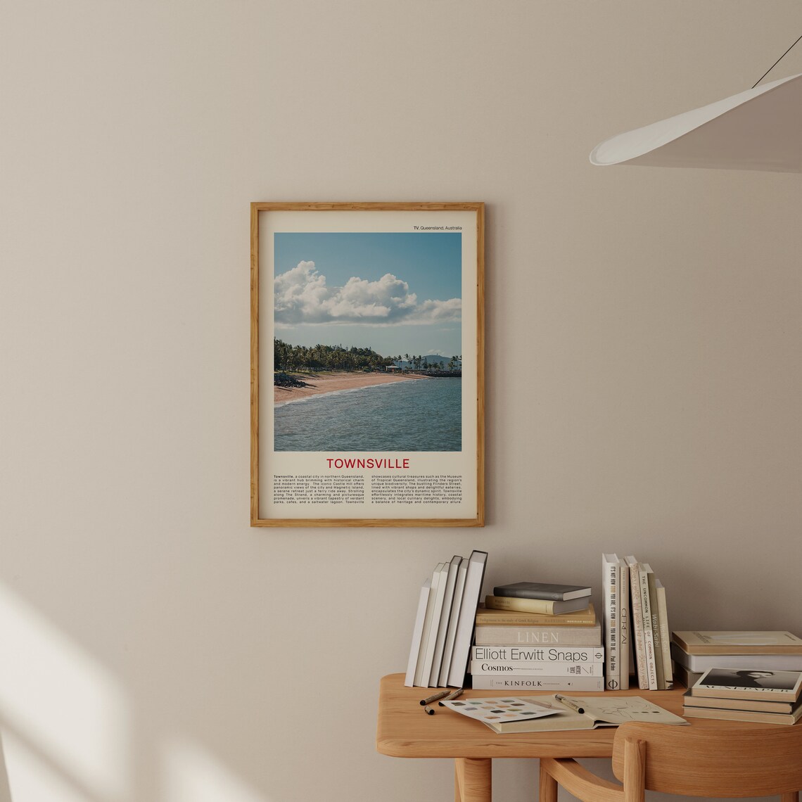 Townsville Queensland Palm Beach Coastline Photo Travel Poster - Image 2