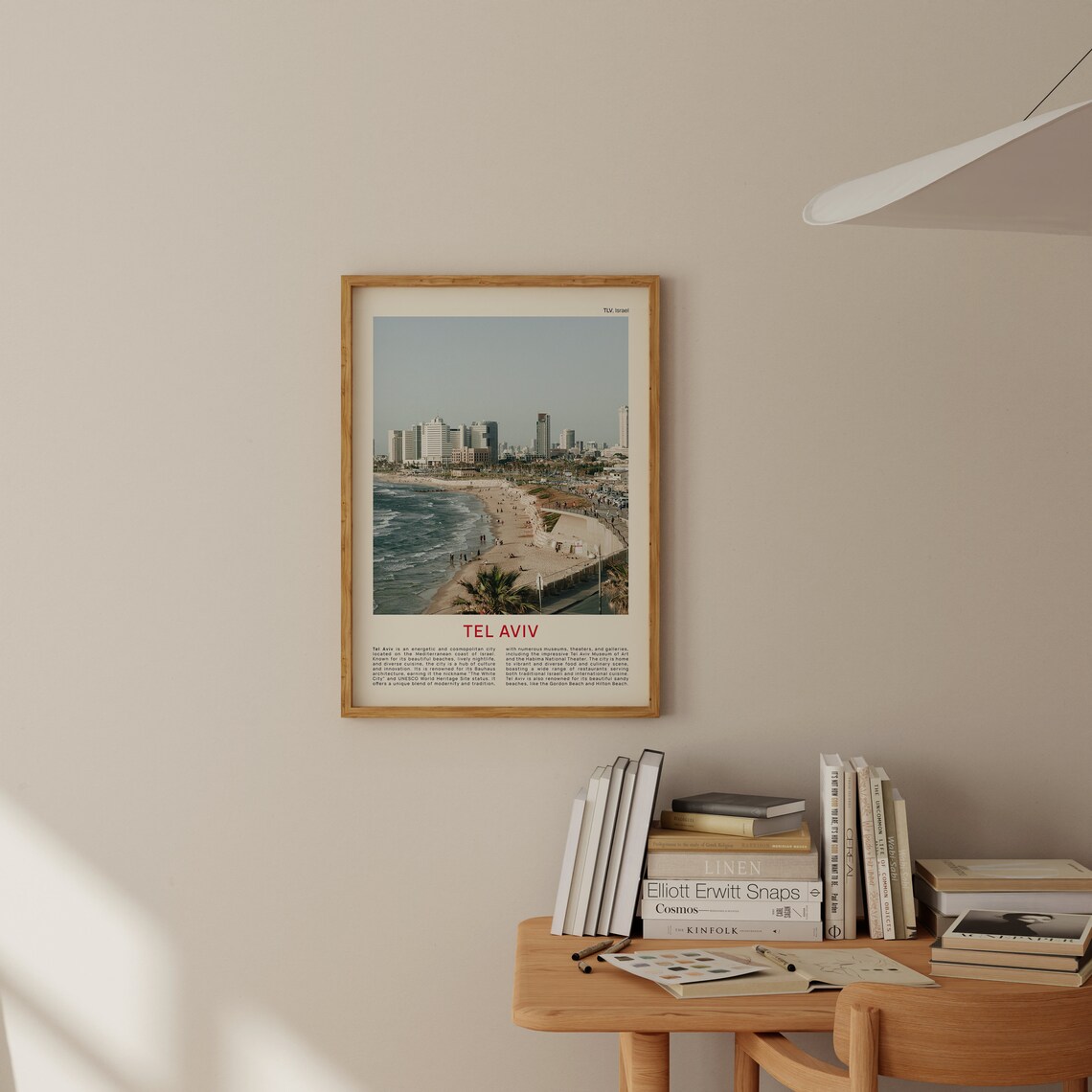 Tel Aviv Mediterranean Beach City Skyline Film Photography Poster - Image 2
