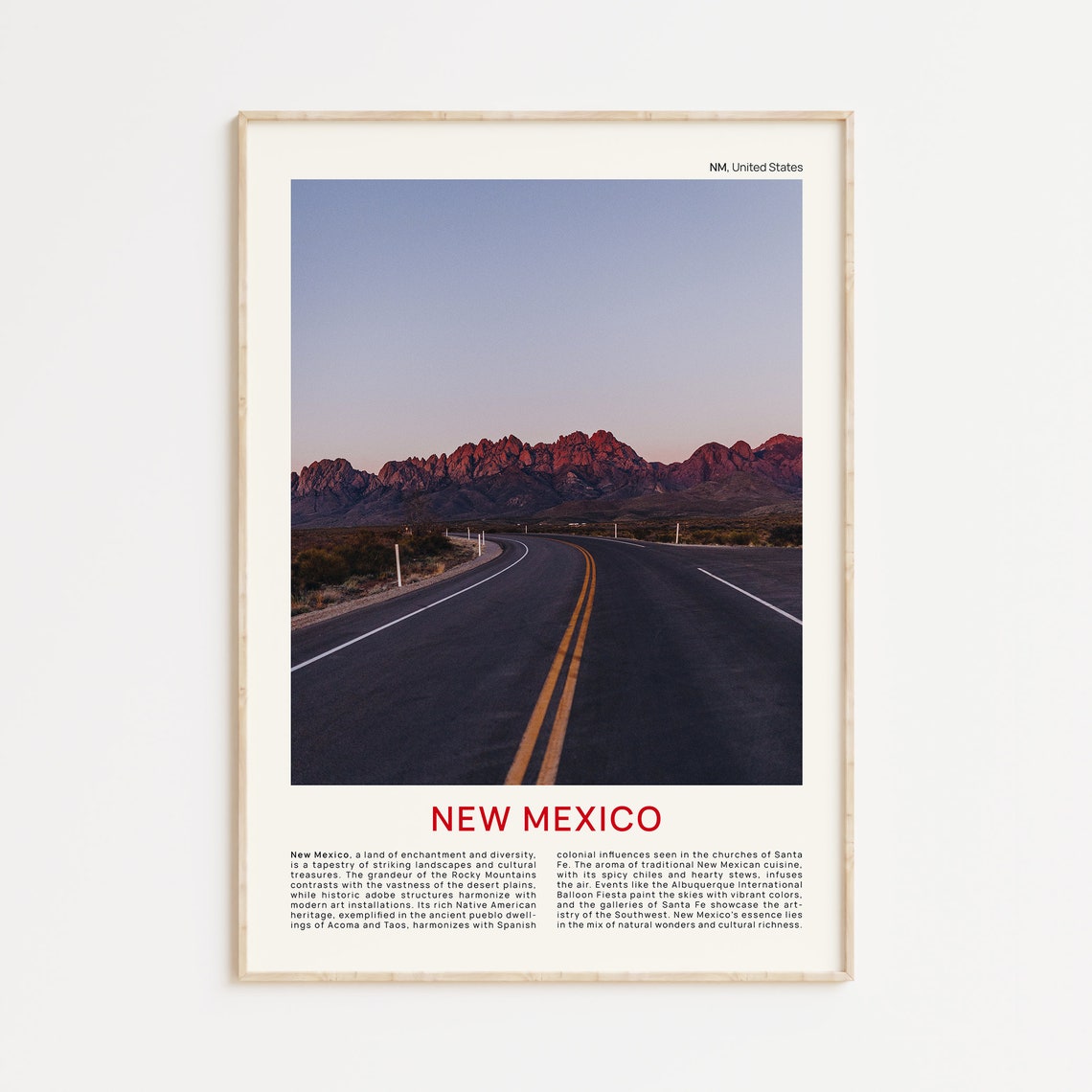 New Mexico Print Film Photo New Mexico Wall Art New Mexico Poster New Mexico Photo New Mexico Poster Print Usa Wall Decor Usa Poster
