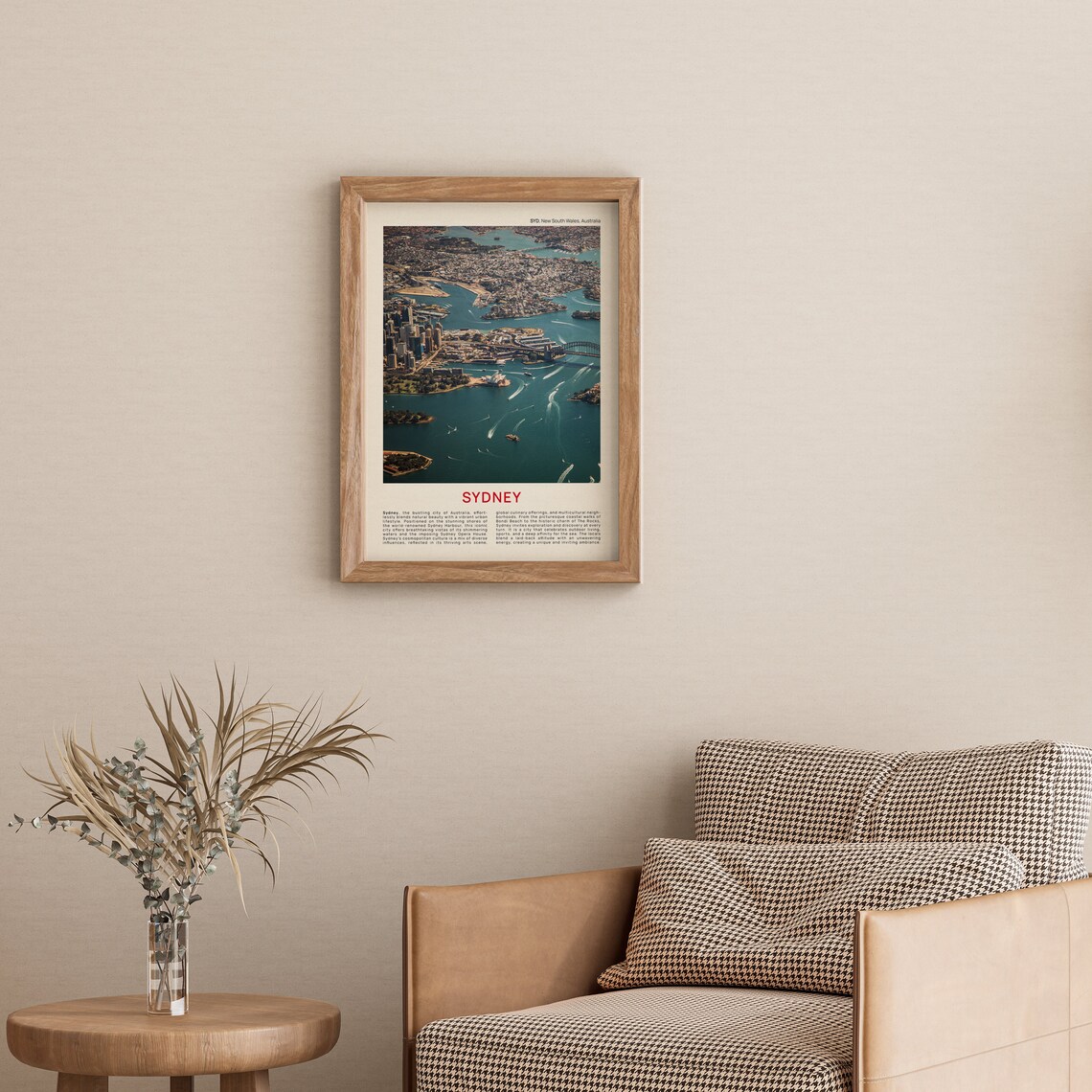 Sydney Vintage Travel Poster, Australia Wall Decor - Image 3