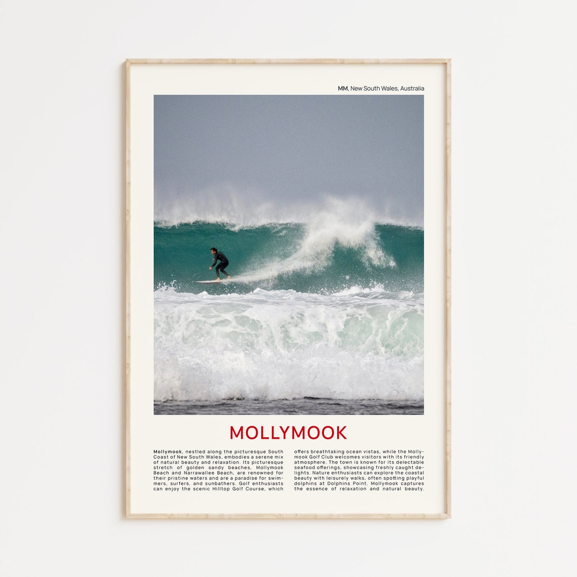 Mollymook Print Film Photo Mollymook Wall Art Mollymook Poster Mollymook Photo Mollymook Poster Print Australia Wall Art Mollymook Nsw