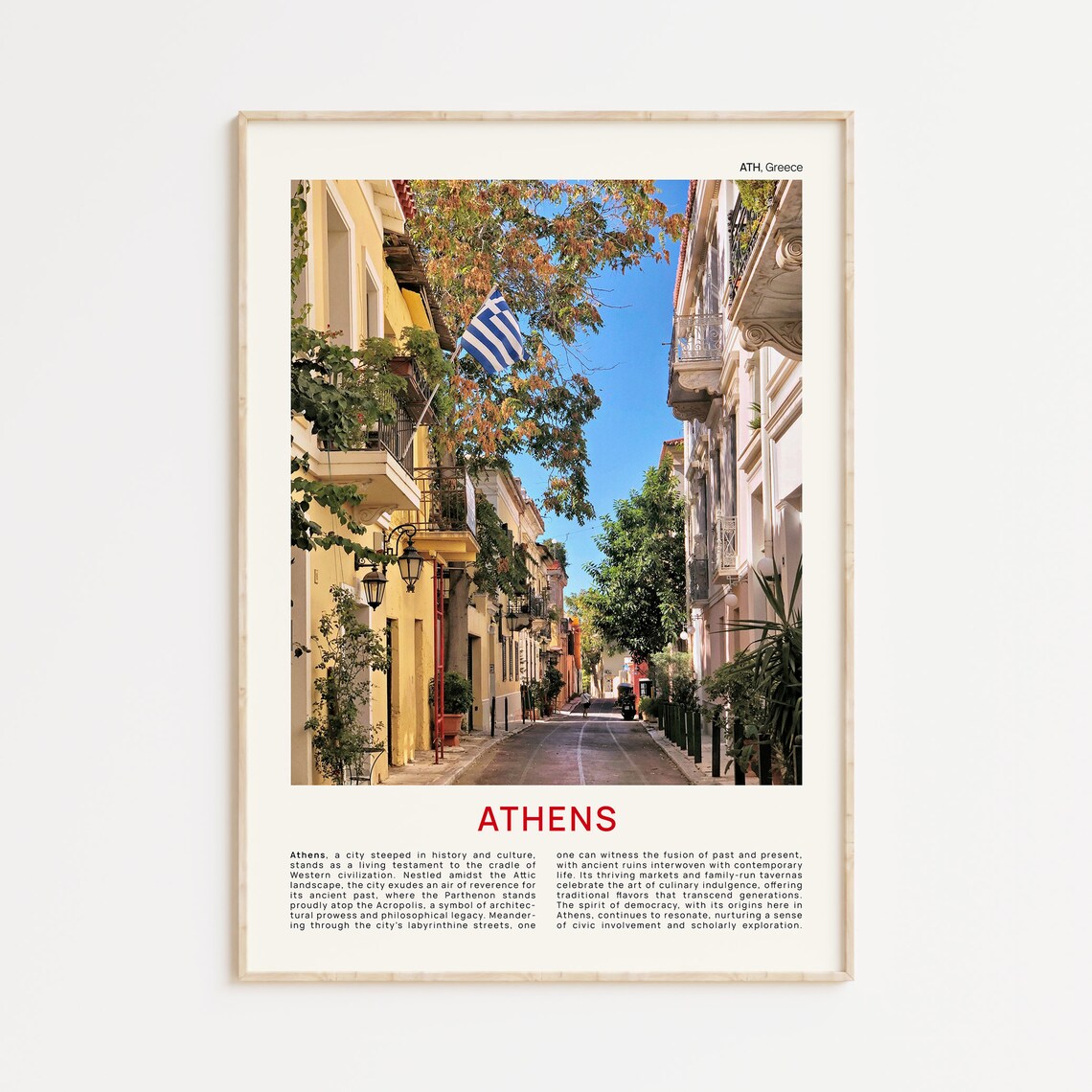 Athens Print Film Photo Athens Wall Art Athens Poster Athens Photo Athens Poster Print Greece Wall Decor Greece Poster Print
