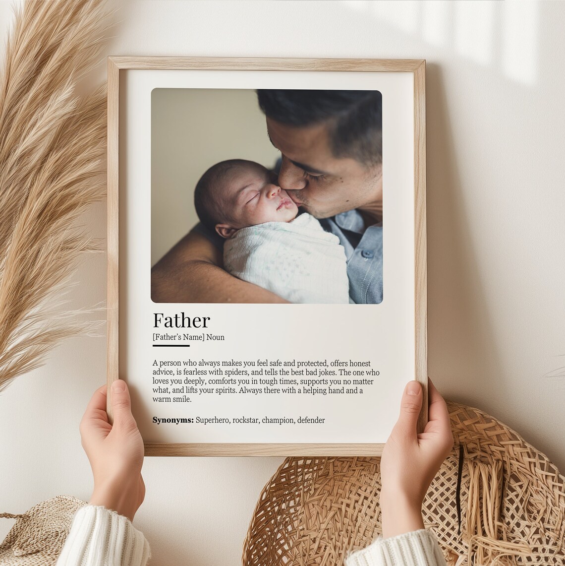 Dad Definition Picture Collage, Birthday Gift - Image 5