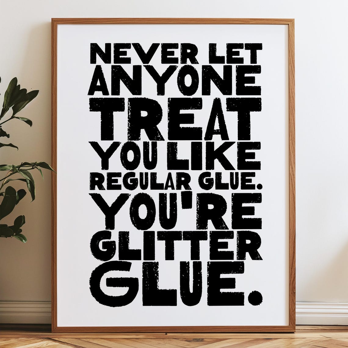Friendship Quote Typography Art Print