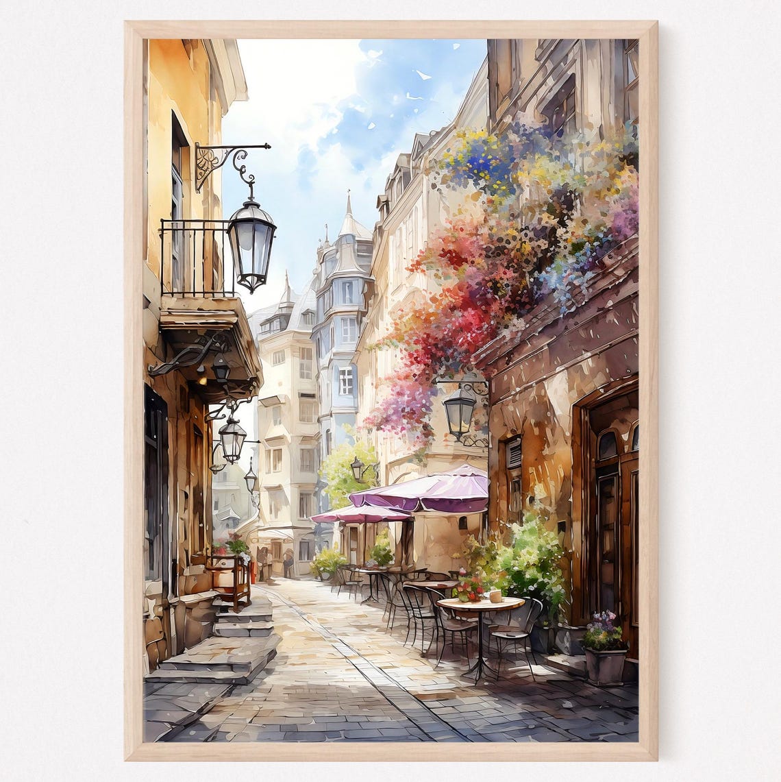 Vienna Travel Painting Art Print Vienna Poster Wall Art Austria Vintage Style Poster Travel Poster Gift Vienna Print Art Print Home Gifts