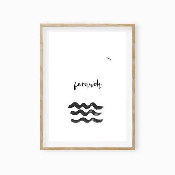 Wanderlust Moin Gift Girlfriend Art Print Abstract Typo Poster