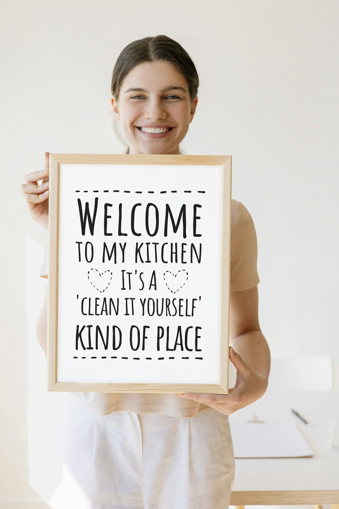 Welcome to My Kitchen Clean It Yourself Kind of Place Funny Poster - Image 2
