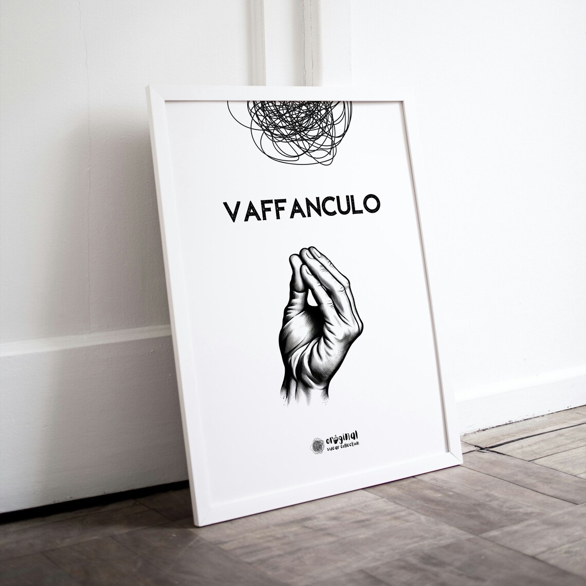 Italian, German, French, Spanish Swear Words Poster