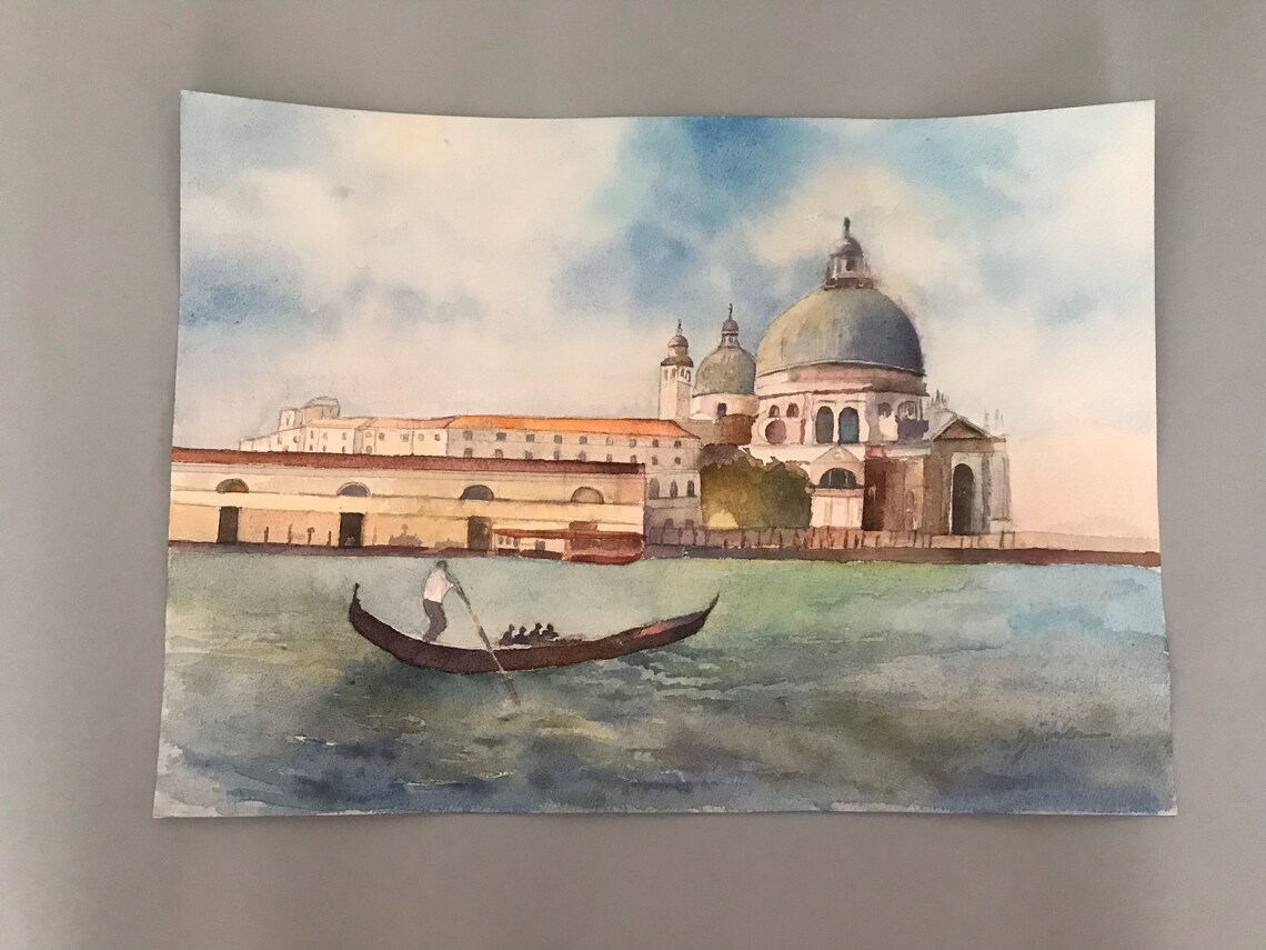 Venice Grand Canal Gondola and Santa Maria della Salute Poster - Image 5