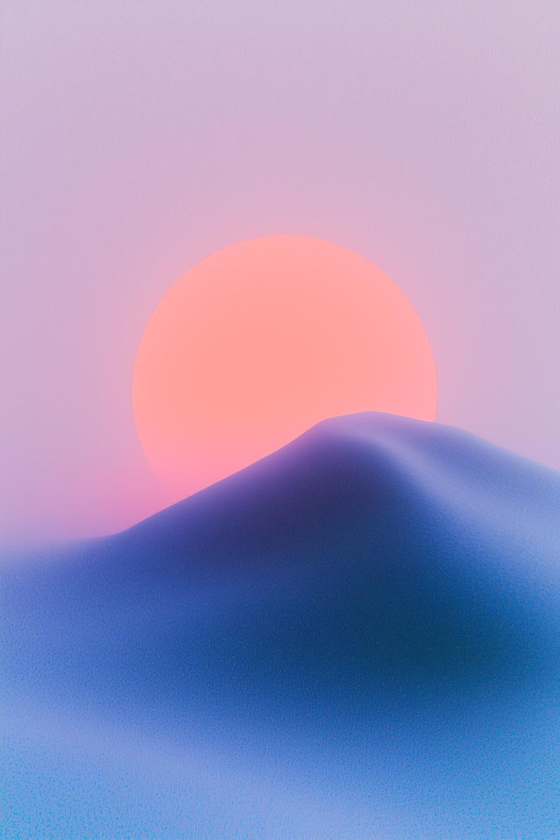 Monet-Inspired Minimalist Landscape Art Print