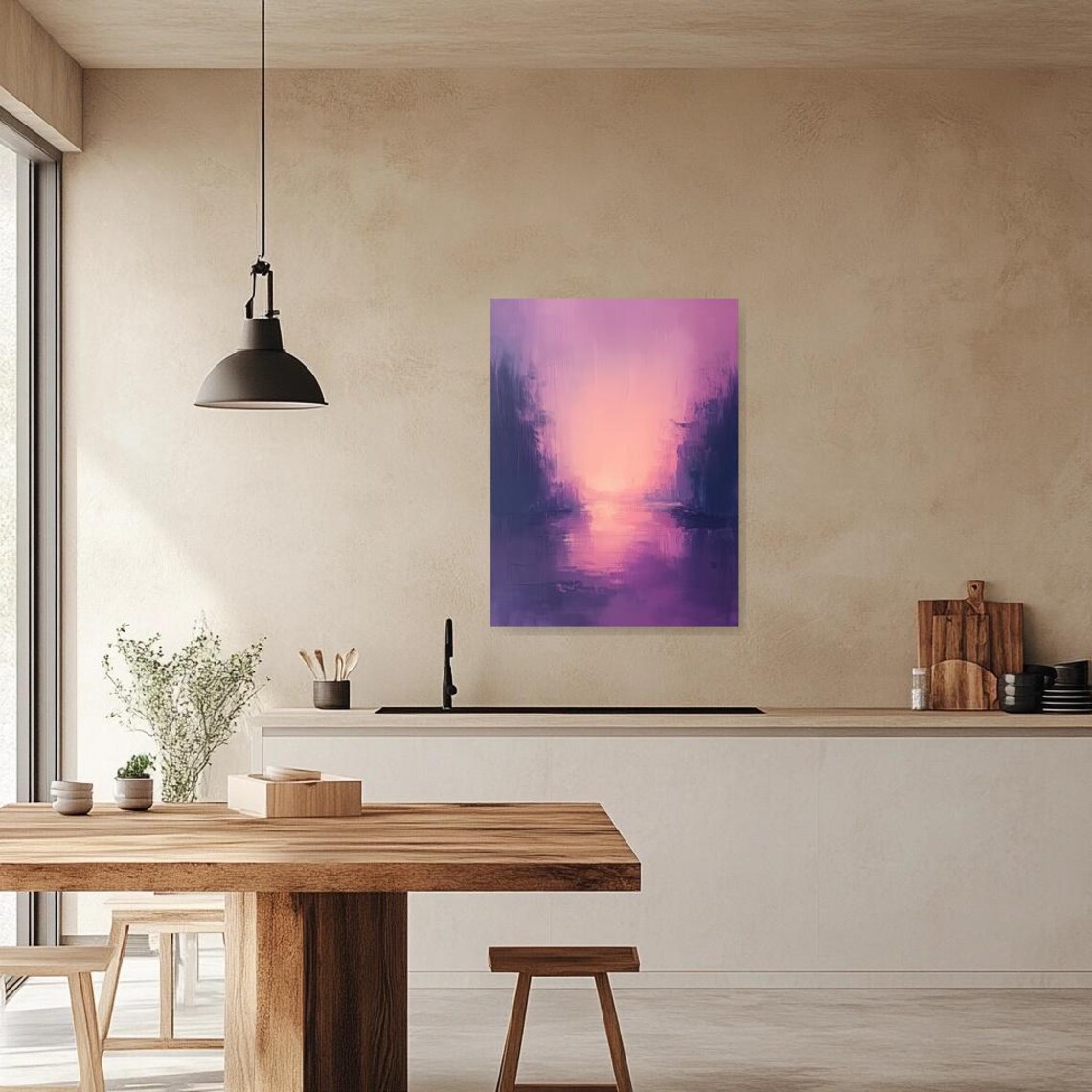 Monet-Inspired Palette, Soft Purple Hues Art Print - Image 5