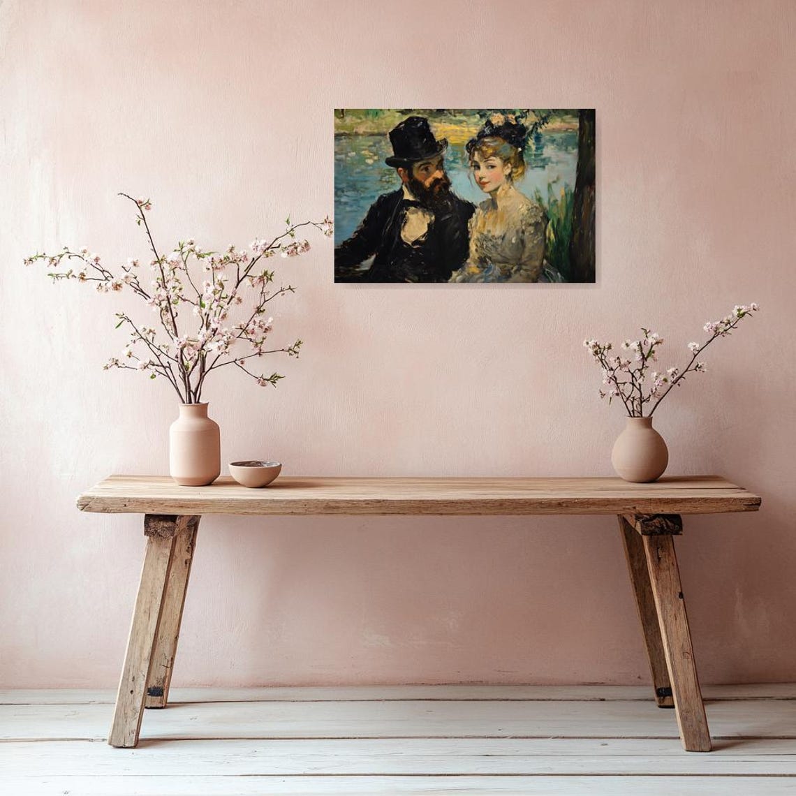 Impressionist Couple Print Romantic Wall Art Inspired By Renoir Perfect For Home Decor - Image 3