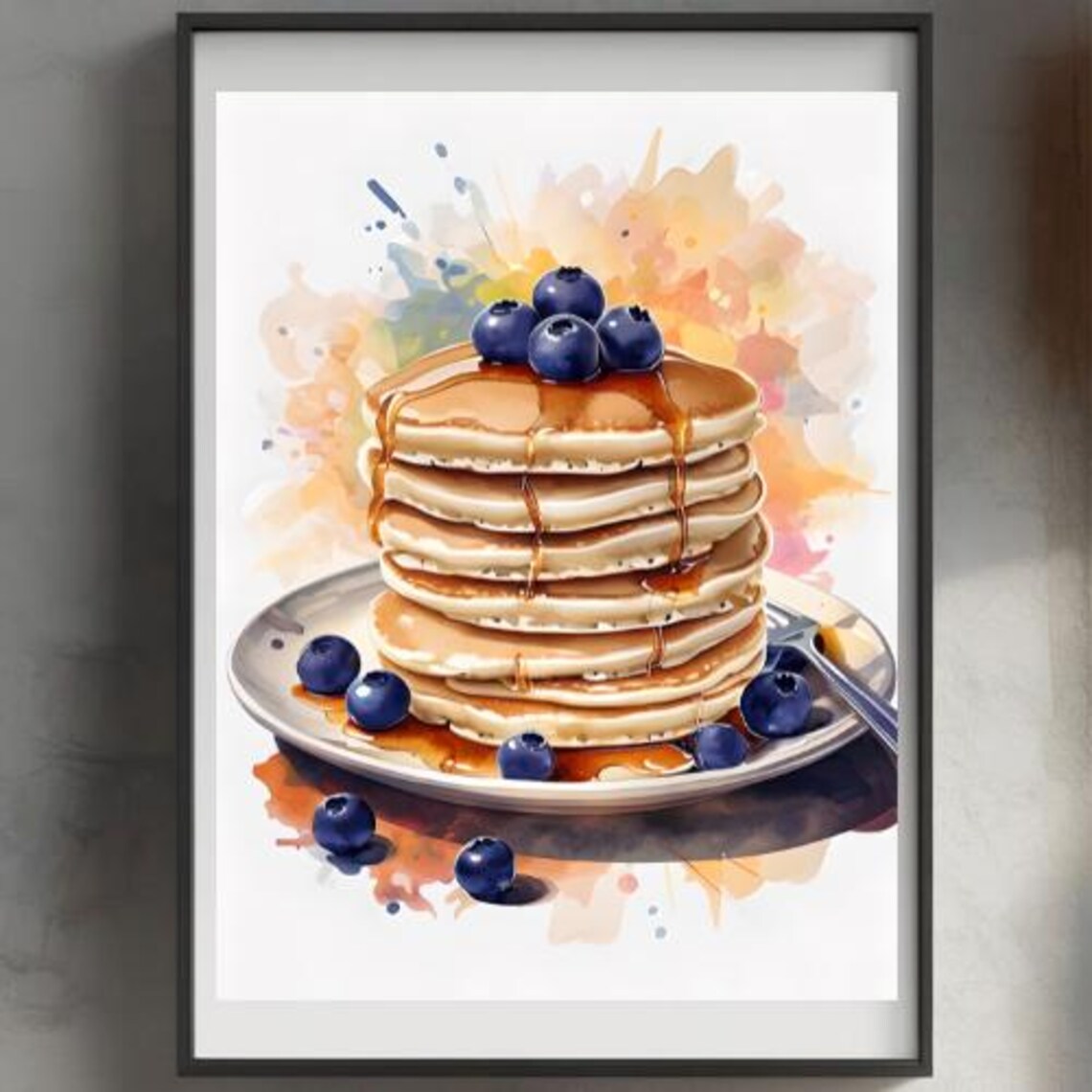 Foodie Pancake Poster, Breakfast Kitchen Decor - Image 2