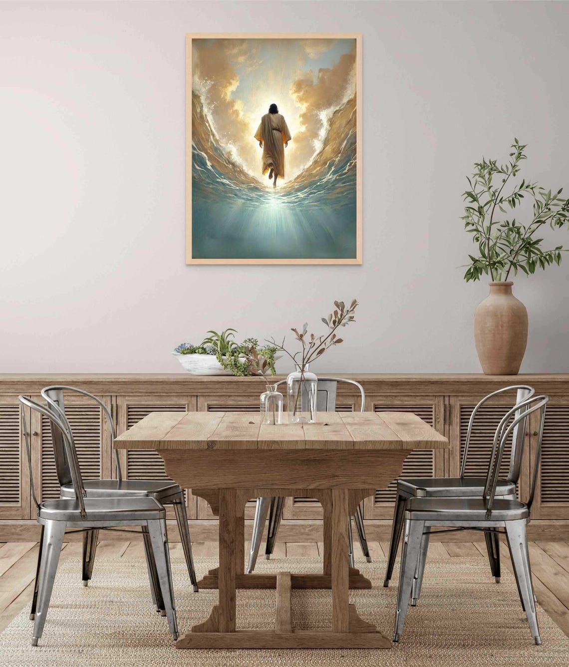 Jesus Walking On Water Modern Christian Art Picture Of Jesus Jesus Prints Lds Painting Bible Wall Art Christian Watercolor Jesus Art - Image 5