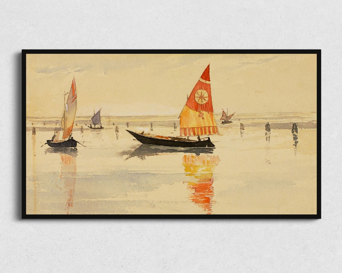Vintage Sailing Art for Frame TV - Image 2