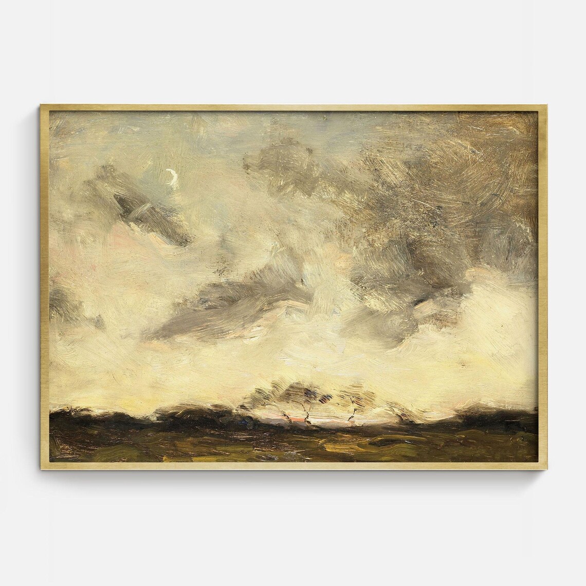Nature Oil Painting Vintage Landscape Art Print