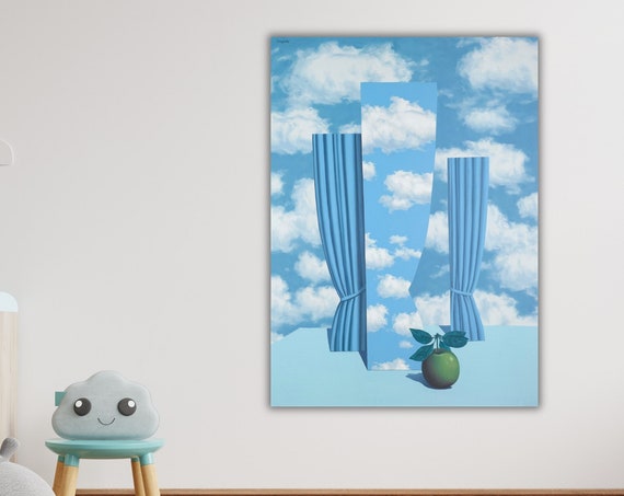 Ren Magritte Canvasposter Modern Wall Art Ren Magritte Print Famous Poster Signed Famous Famous Art Print Exhibition Poster