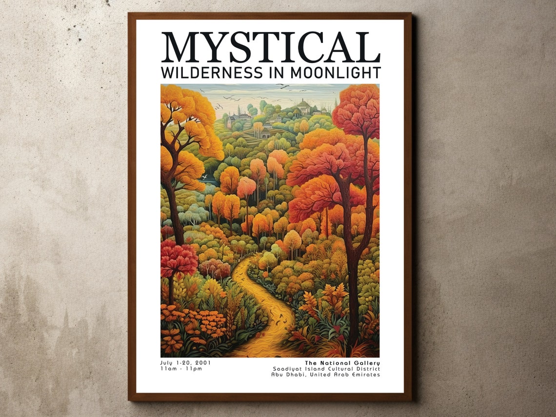 Mystical Wilderness Moonlight National Gallery Exhibition Poster