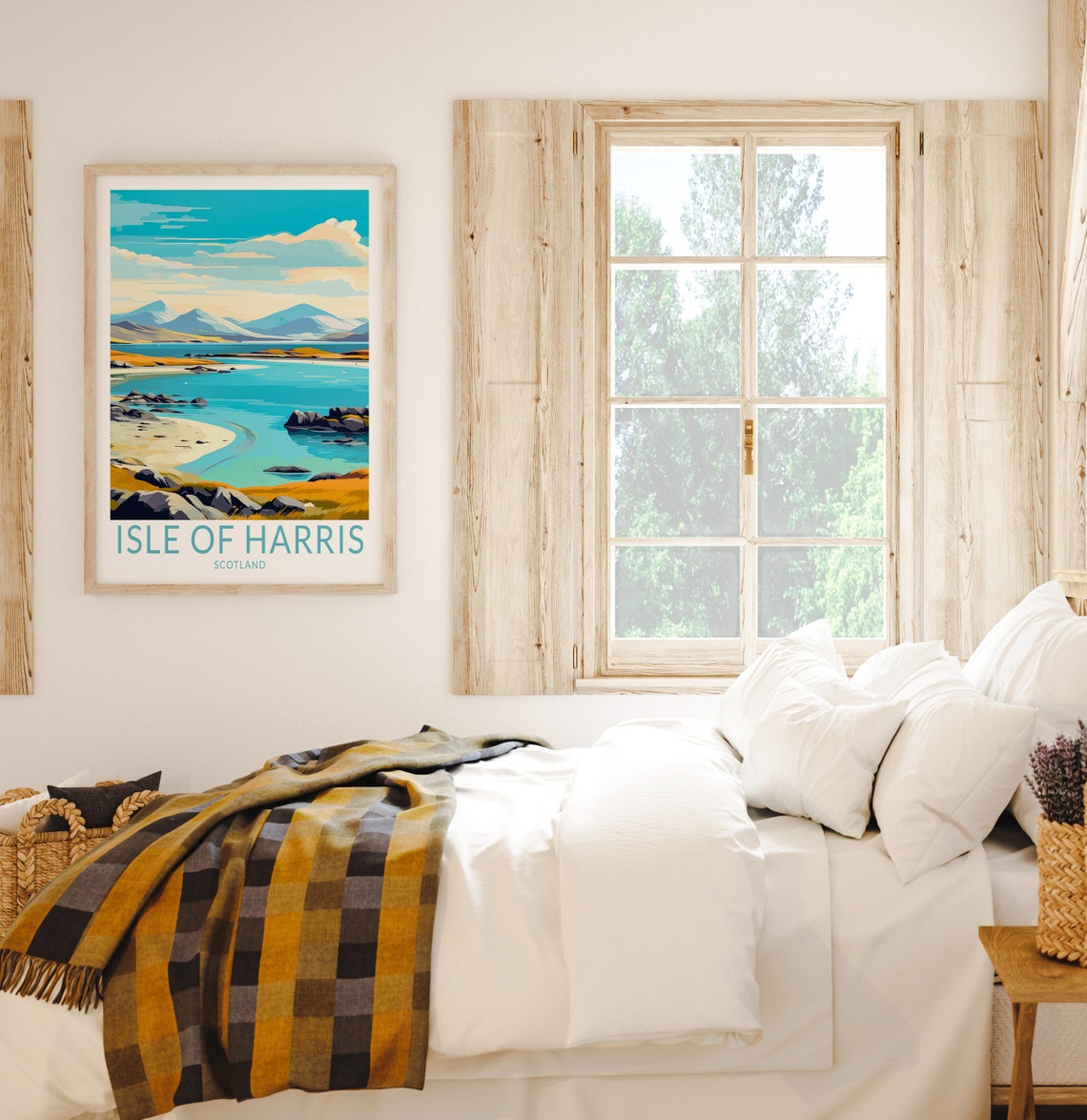 Isle Of Harris Travel Poster Isle Of Harris Scotland Poster Print Isle Of Harris Island Wall Art Scotland Travel Gifts - Image 2