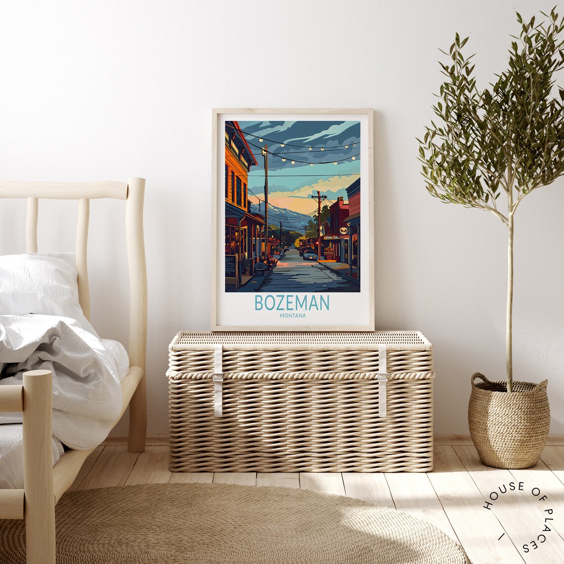Bozeman Travel Poster, Montana City Wall Art - Image 4