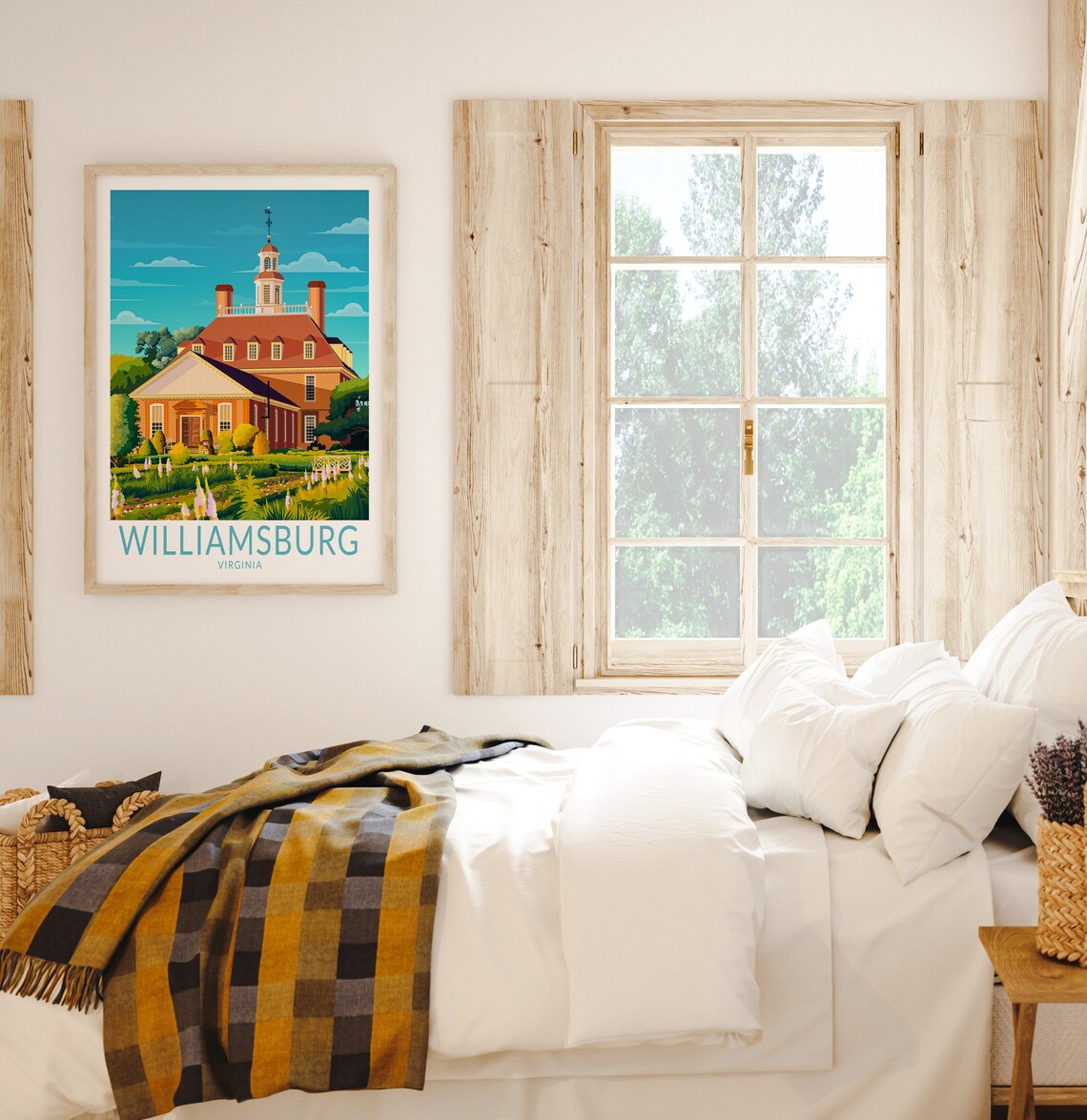 Williamsburg Vintage Travel Poster, Virginia City Print - Image 3