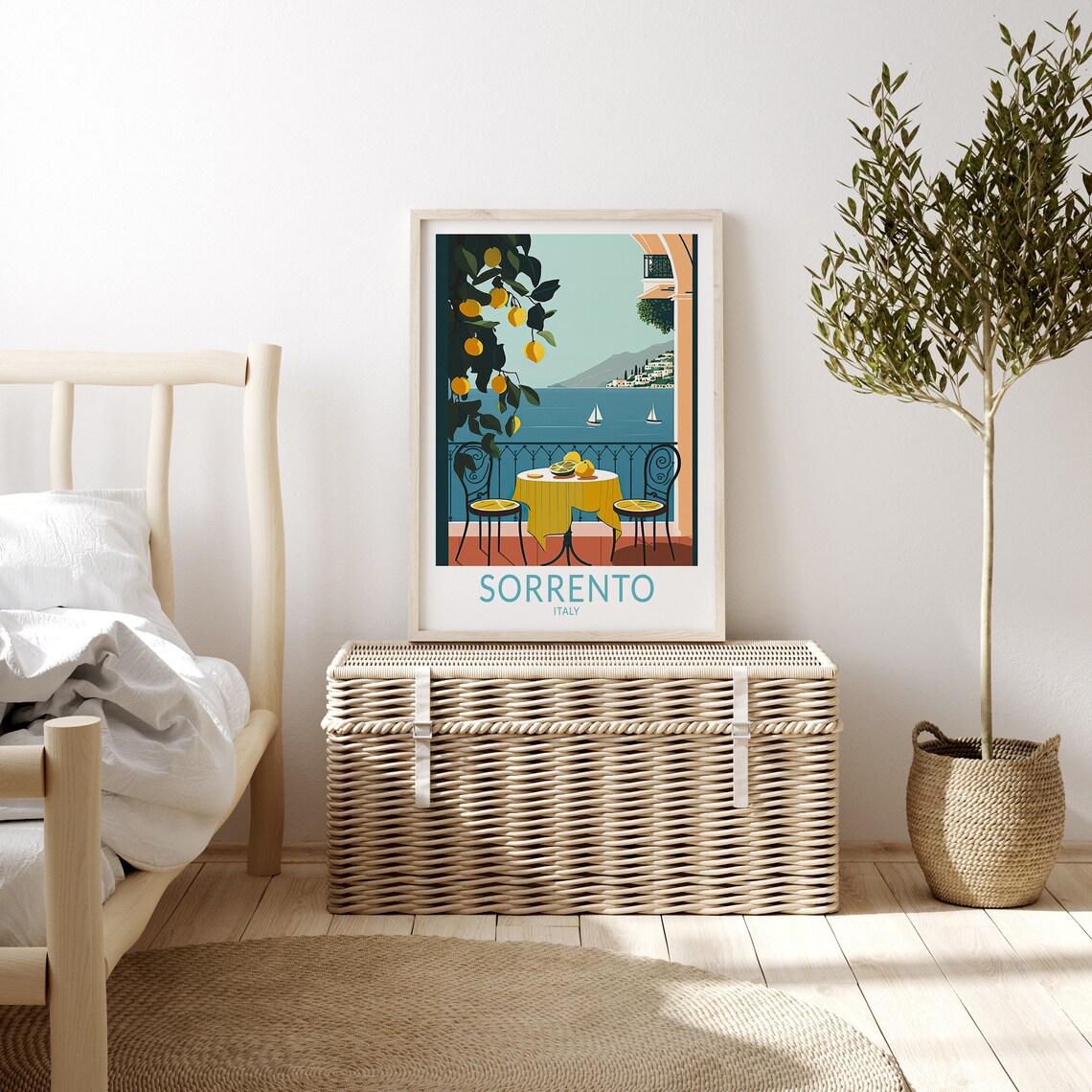 Sorrento Italy Lemons Travel Poster, Europe - Image 3