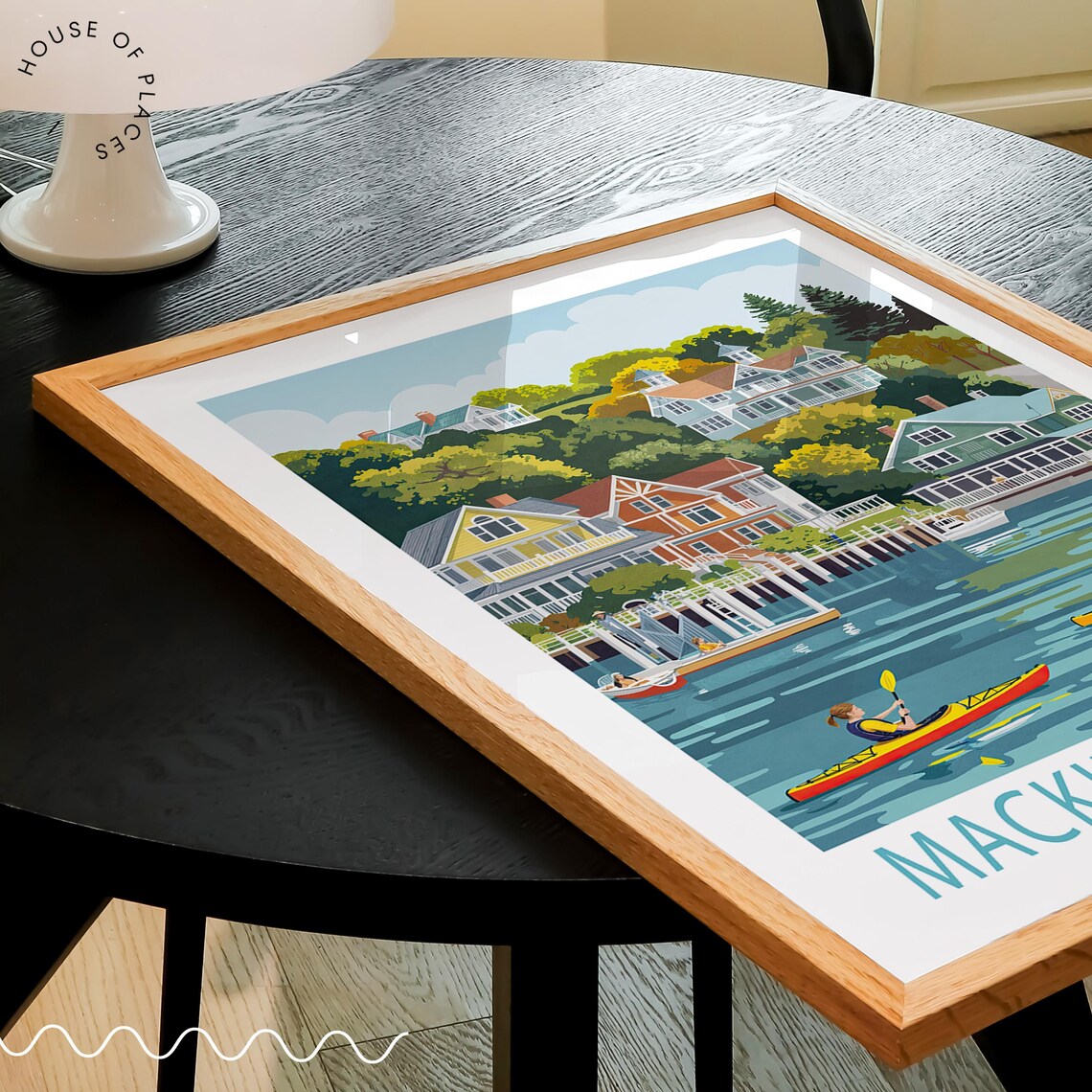 Mackinac Island Travel Poster, Michigan Art Print - Image 3