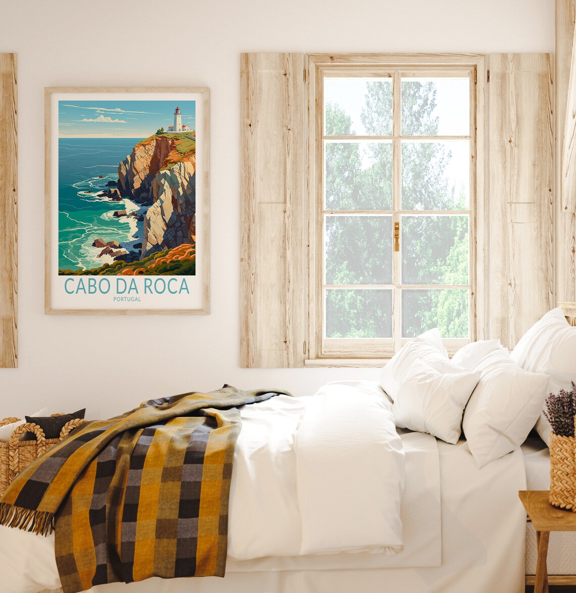 Cabo Da Roca Portugal Travel Poster, Coastal View - Image 2