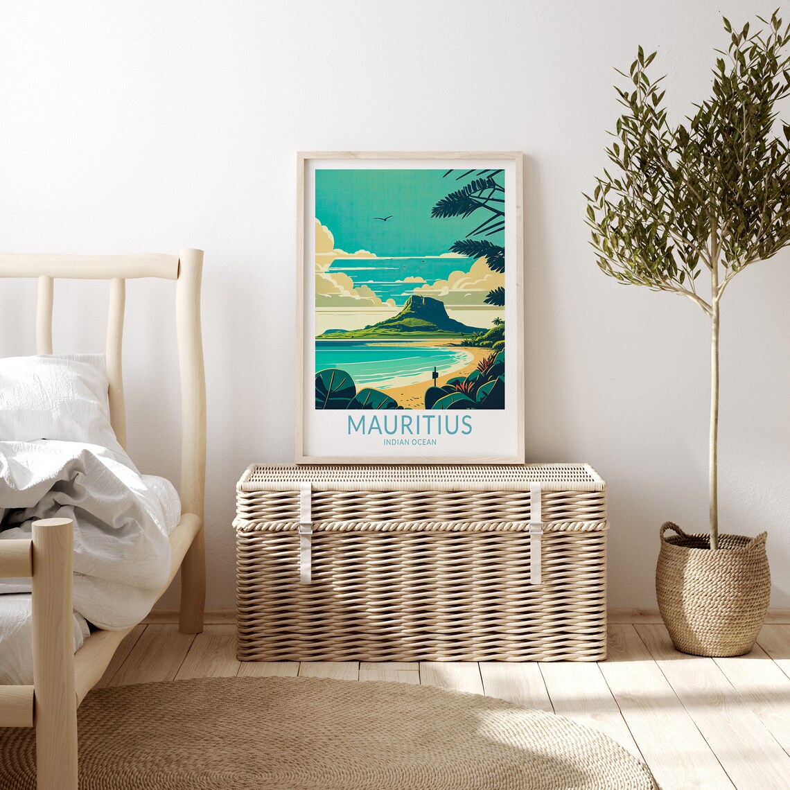 Mauritius Travel Poster, Indian Ocean Wall Art - Image 3