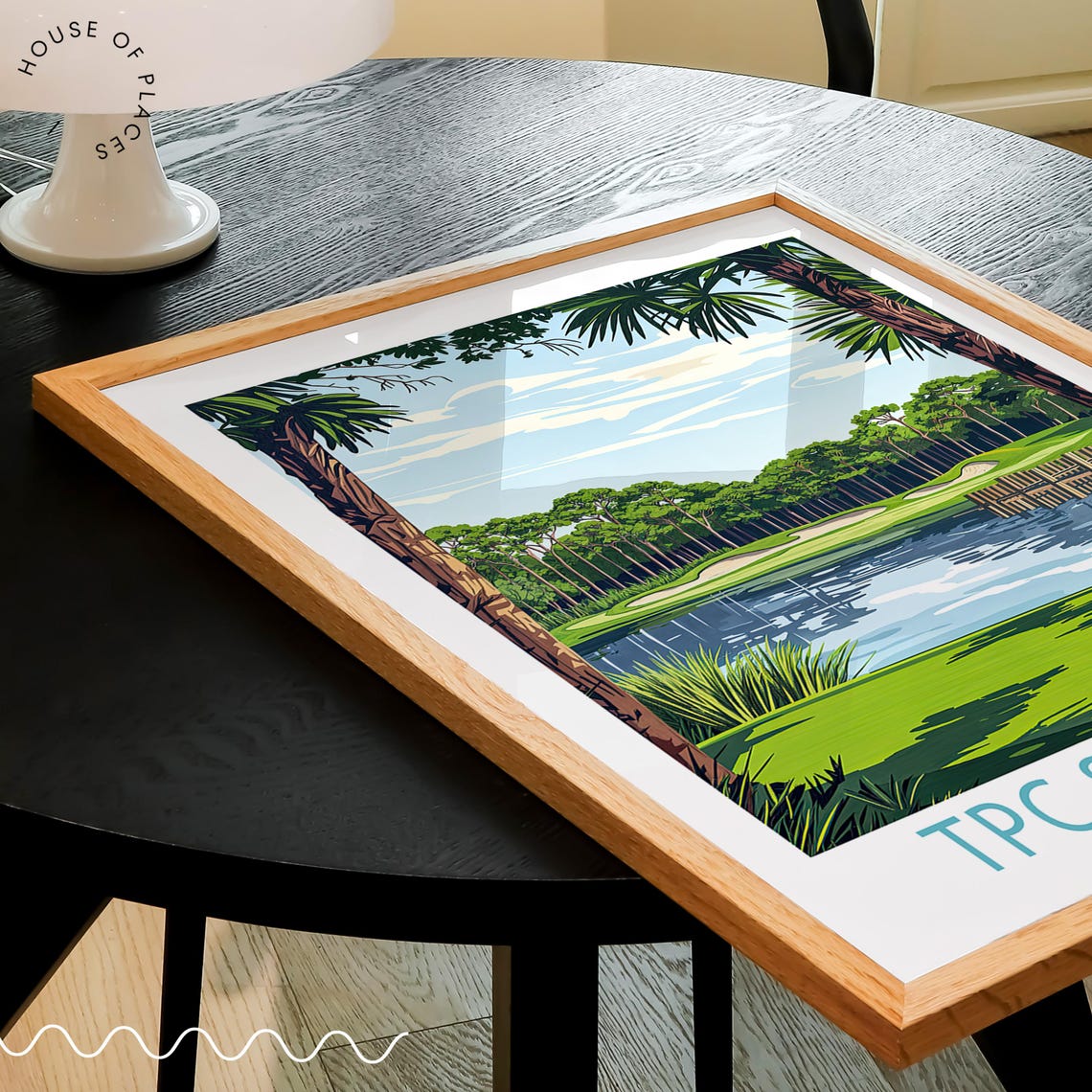 TPC Sawgrass Florida Golf Course Lake Palms Fairway Art Poster - Image 3