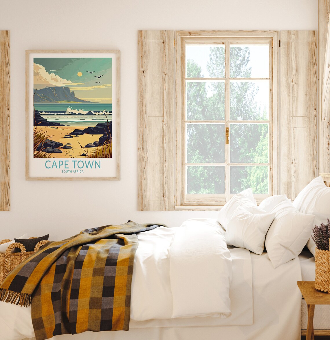 Cape Town South Africa Travel Poster, Coastline - Image 2