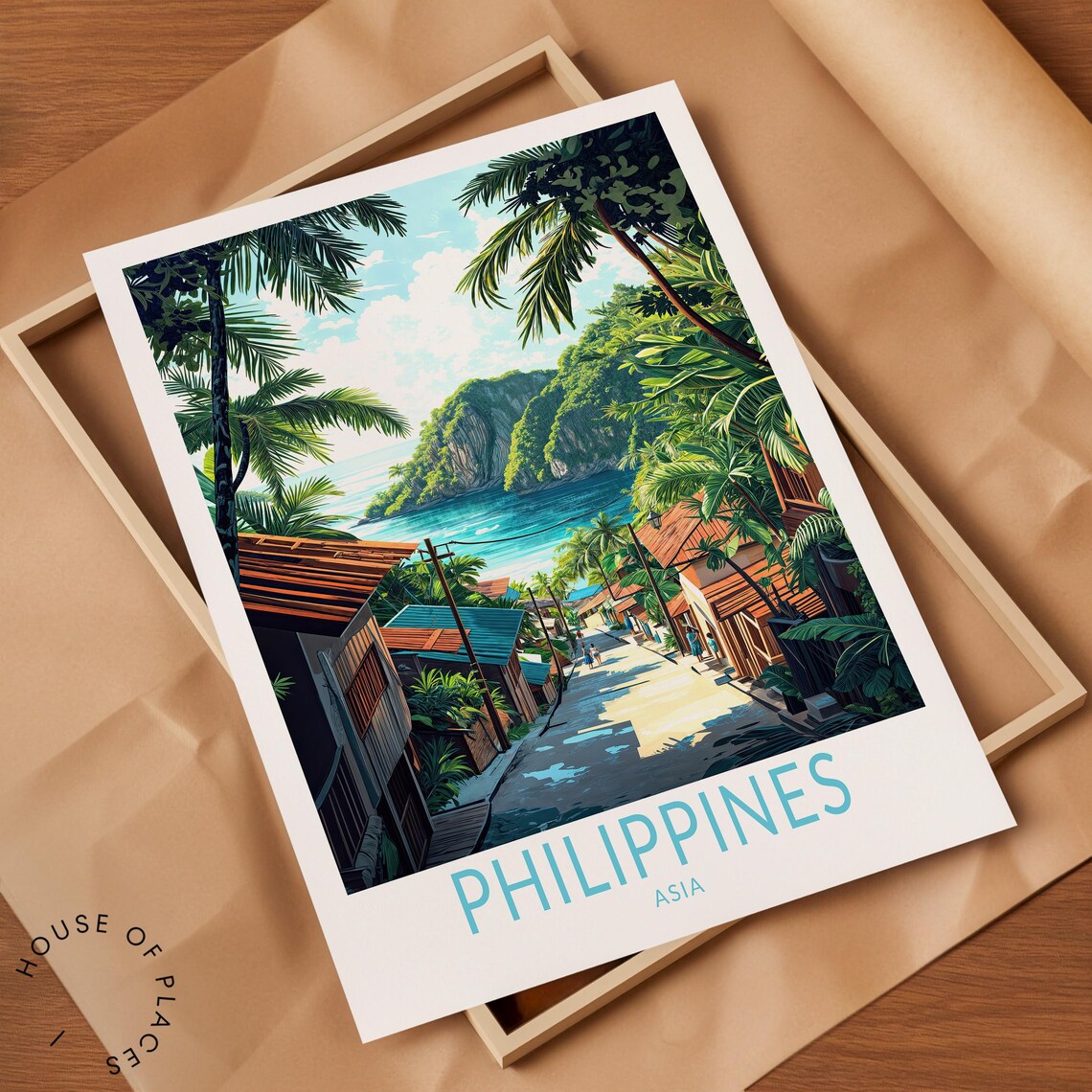 Philippines Asia Travel Poster, Asia City Art Print - Image 2