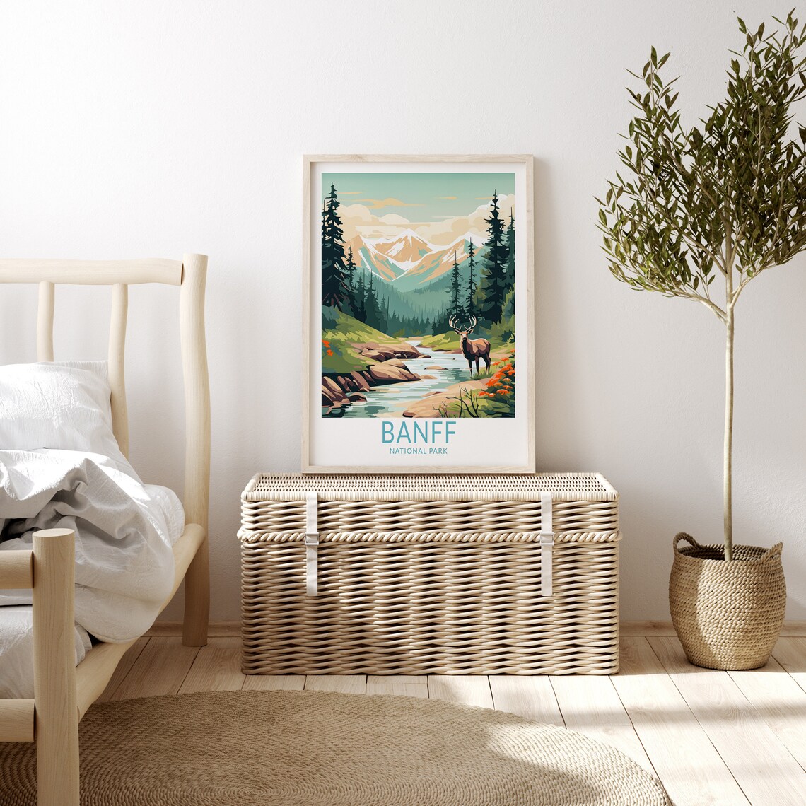 Banff National Park Travel Poster, Banff Canada - Image 3