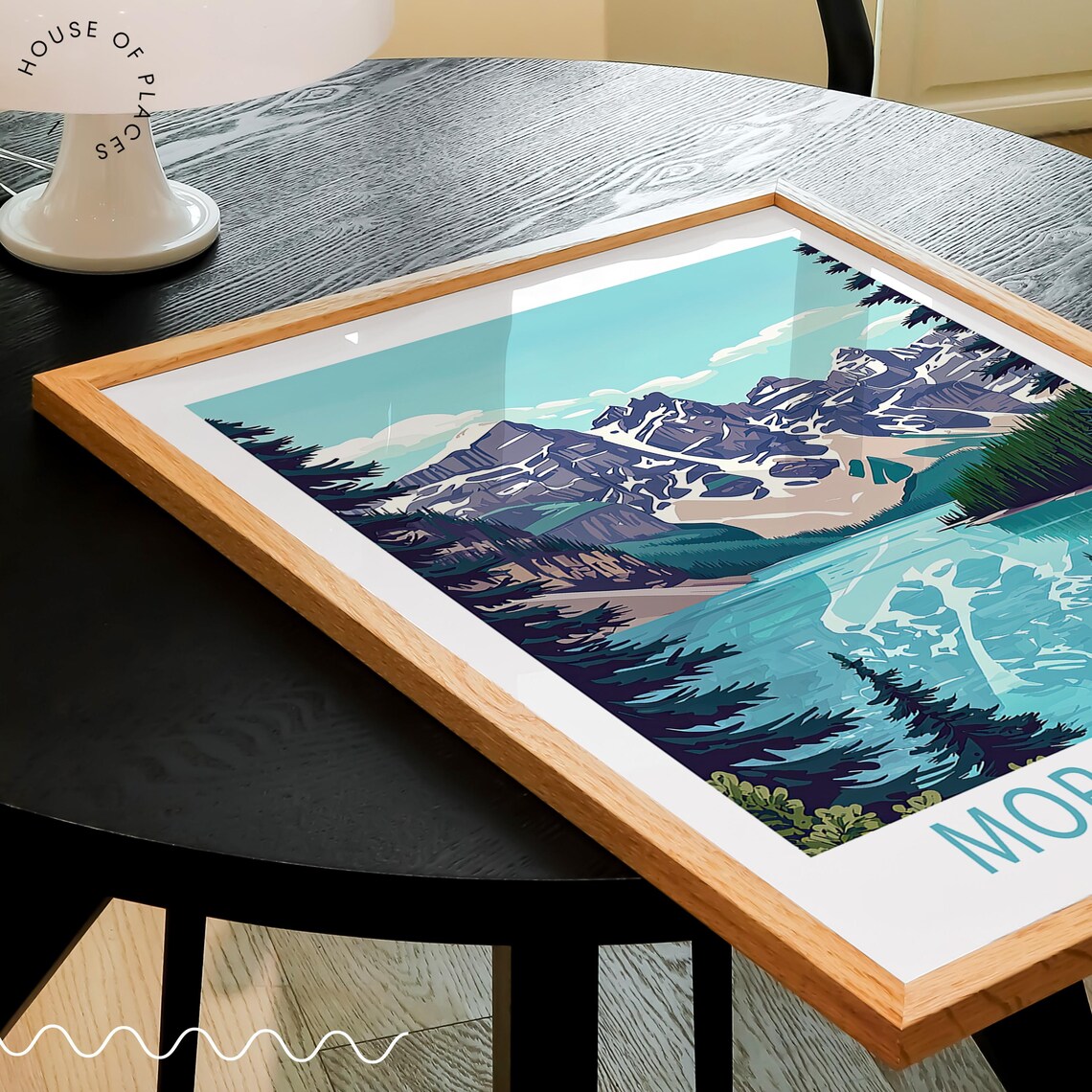 Moraine Lake Travel Poster Alberta Canada Travel Print Moraine Lake Canada Wall Art Birthday Gifts Wedding Gifts - Image 3