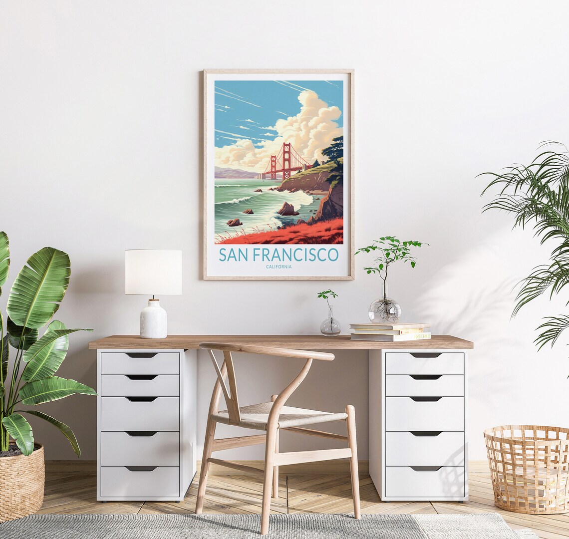 San Francisco California Travel Poster Print - Image 2