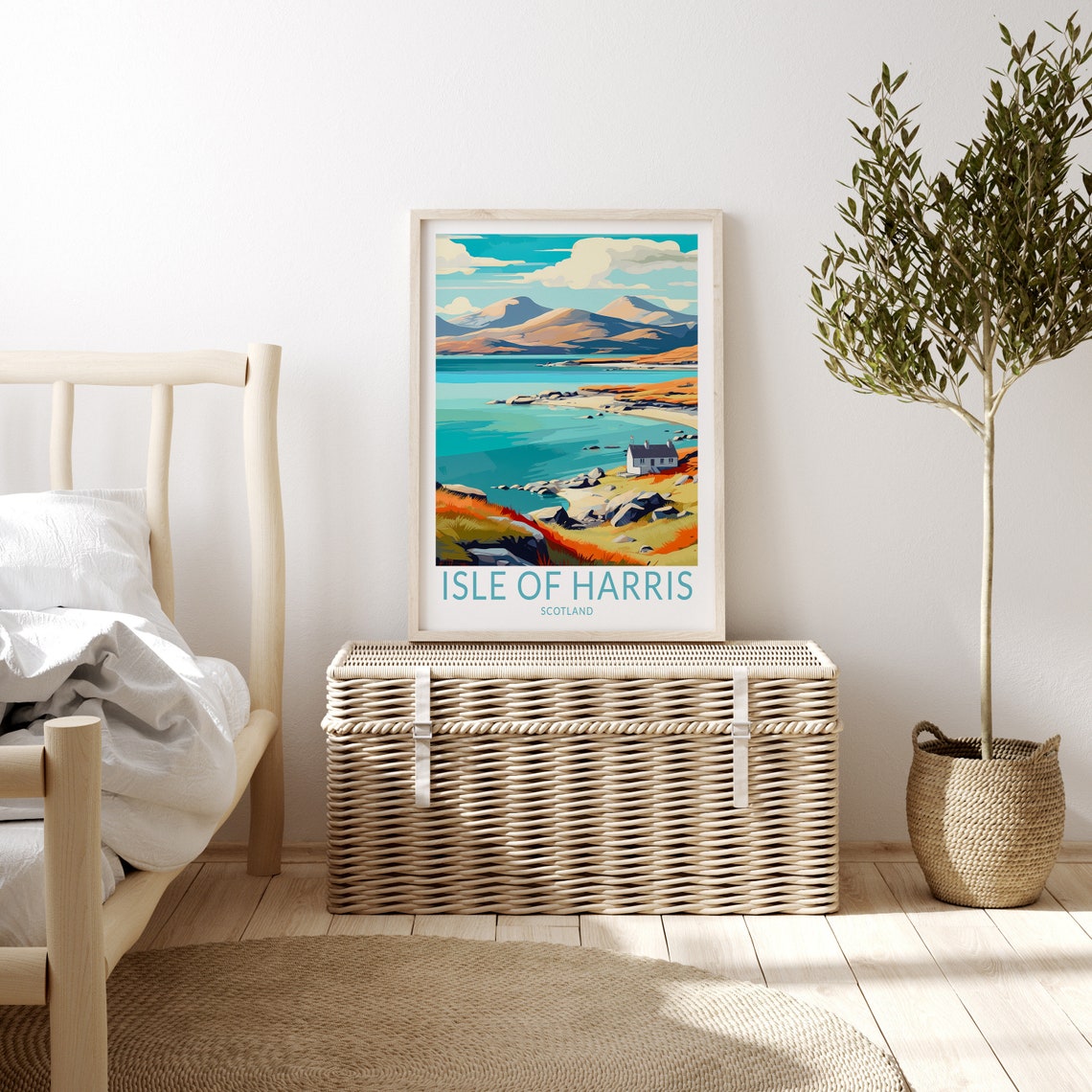 Isle Of Harris Travel Print Isle Of Harris Scotland Poster Print Isle Of Harris Island Wall Art Scotland Travel Gift - Image 3