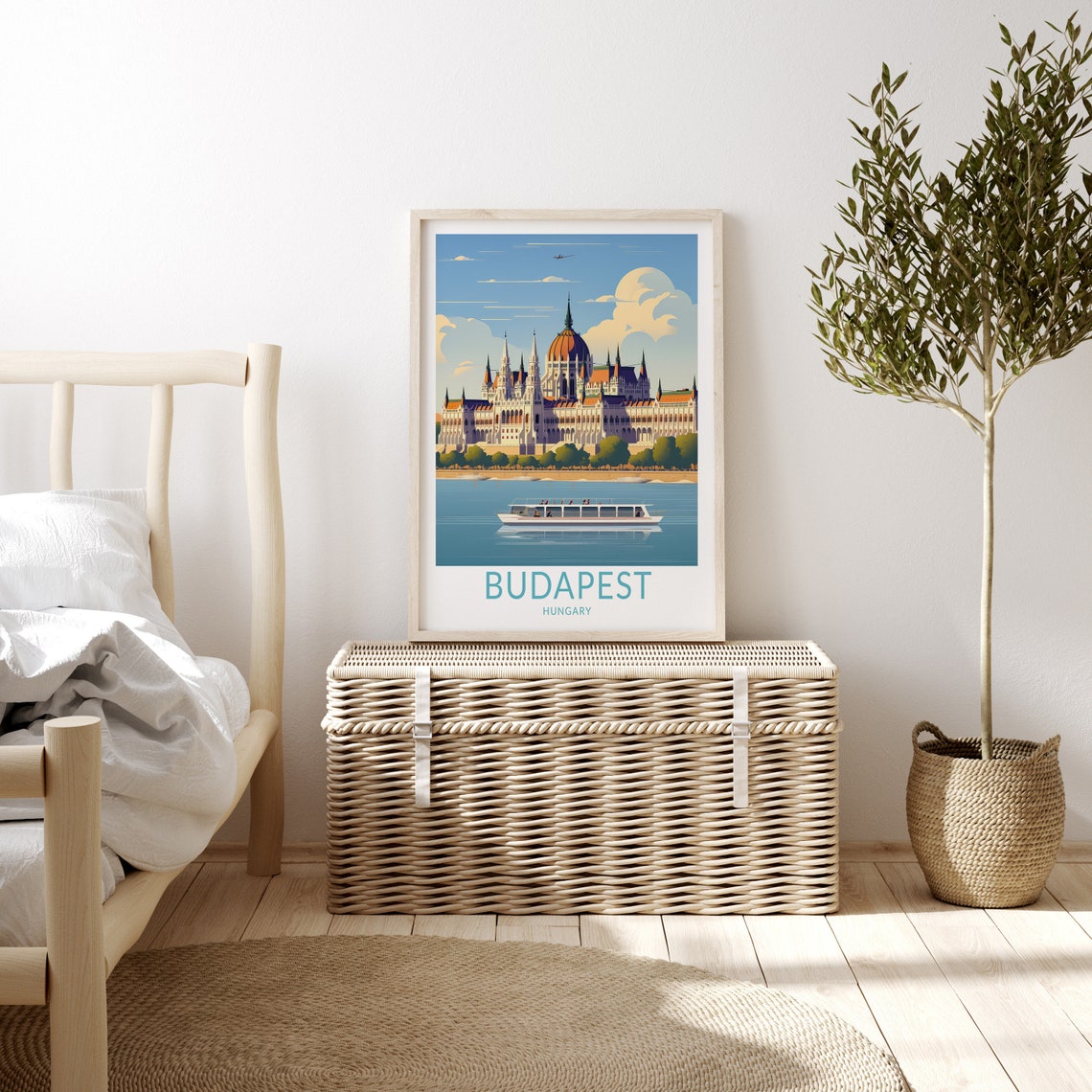 Budapest Hungary Travel Print Budapest Travel Art Wall Decor Wall Art City Travel Poster Gifts Hungary Poster Hungary Travel Print - Image 3
