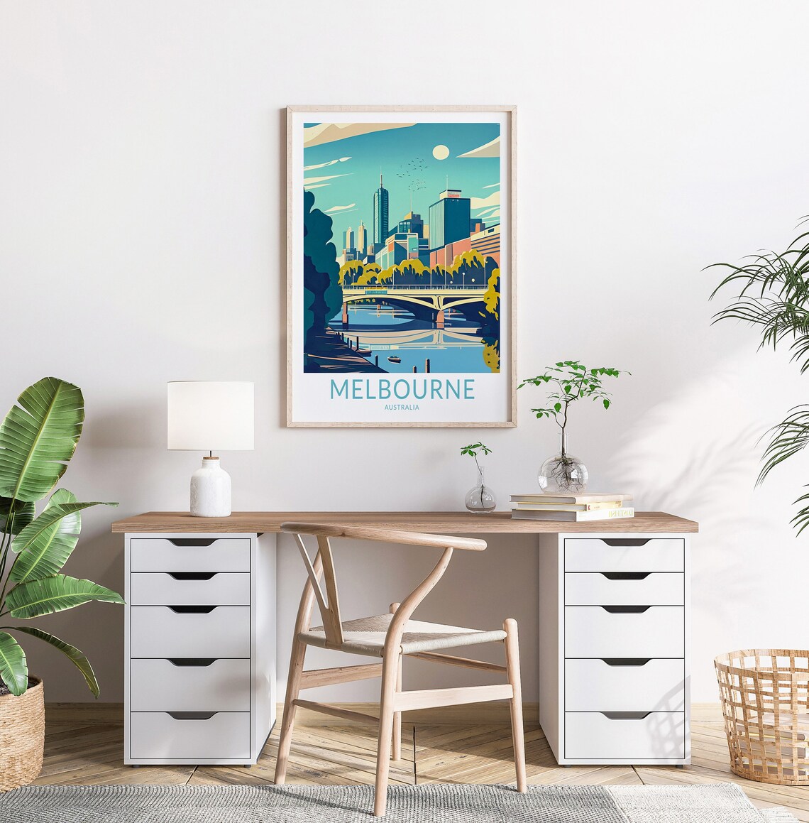 Melbourne City Travel Poster, Australia Travel Art Print - Image 2