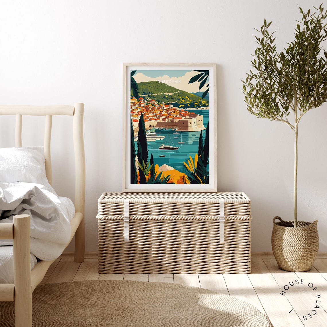 Dubrovnik Croatia Travel Poster Dubrovnik Croatia City Wall Art Dubrovnik Travel Print Travel Gifts Wedding Gifts - Image 4